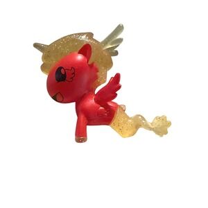 Tokidoki Unicorno Mermicorno Red Gold Glitter Vinyl Figure Simone Legno